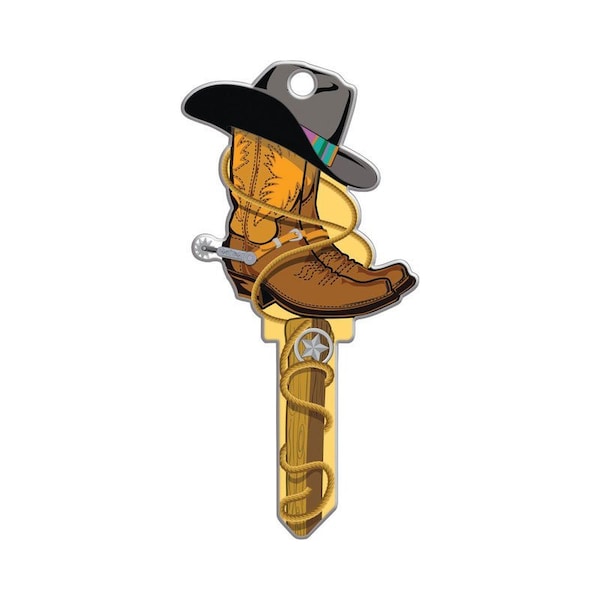 Key Shapes Lucky Line Key Shapes Cowboy House Key Blank Single For Kwikset KW1/11 B132K - main